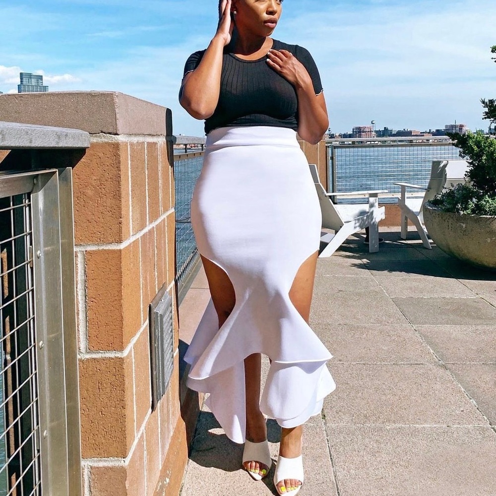 White Neoprene Skirt